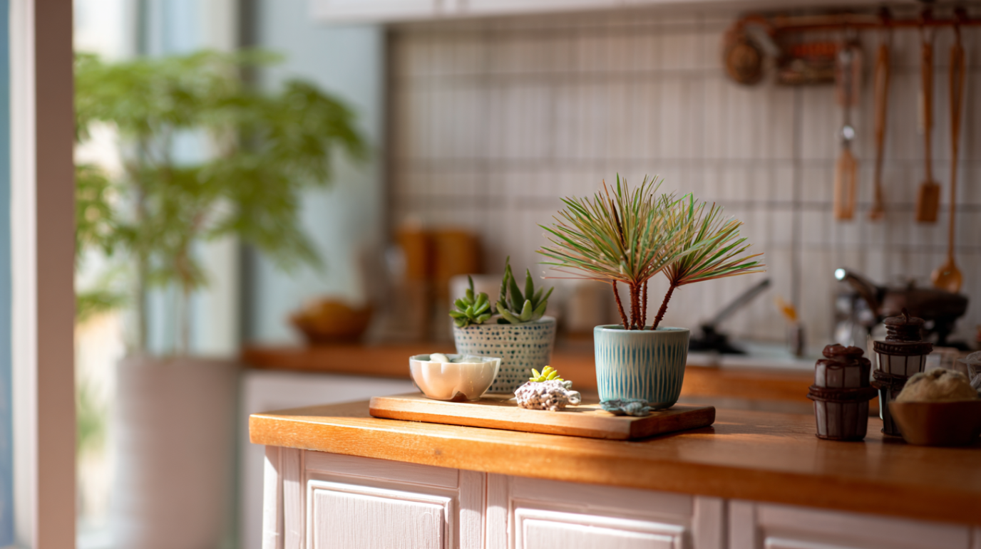 Mala biljka u kuhinji