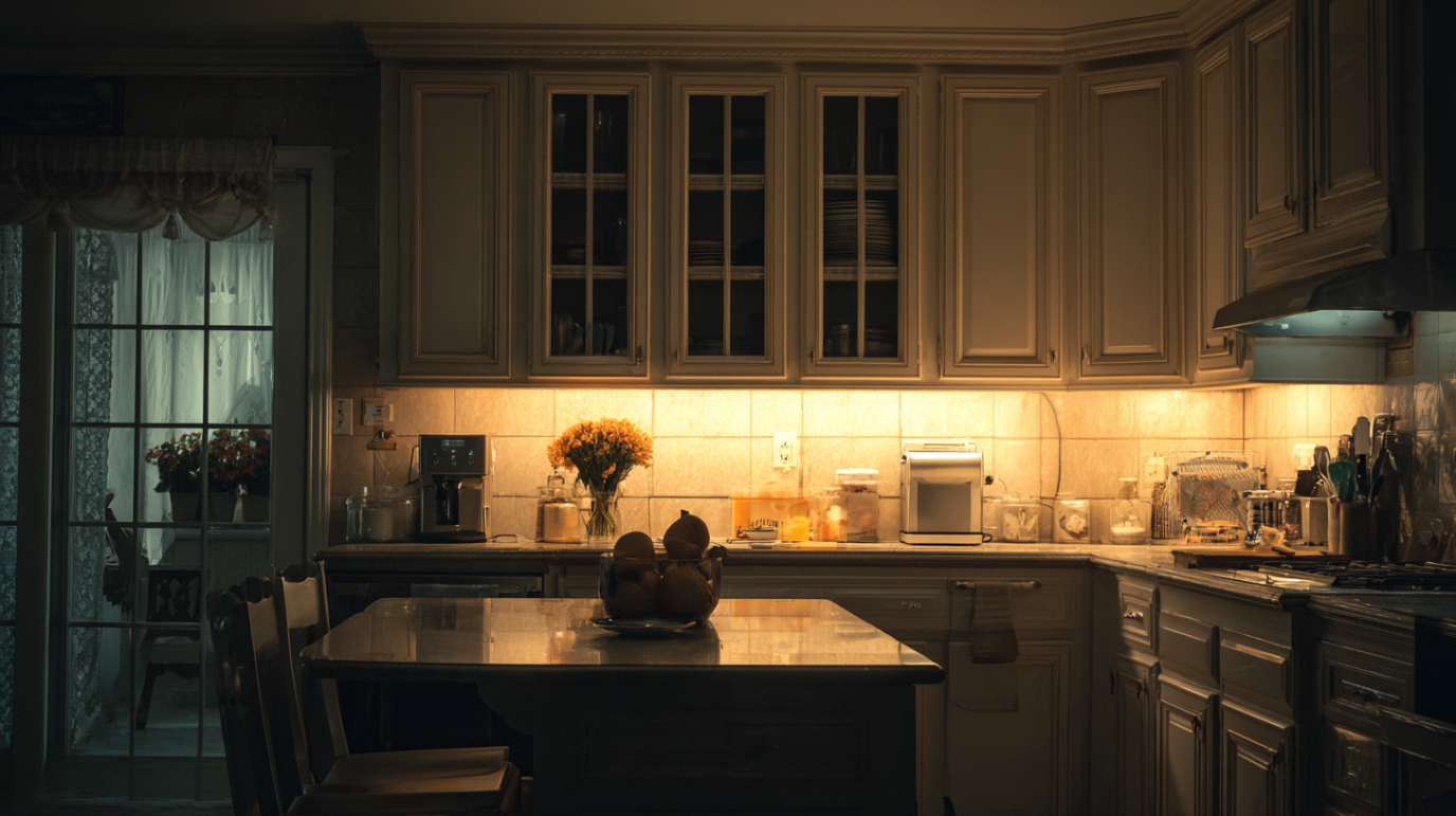 Kuhinja sa modernom rasvetom