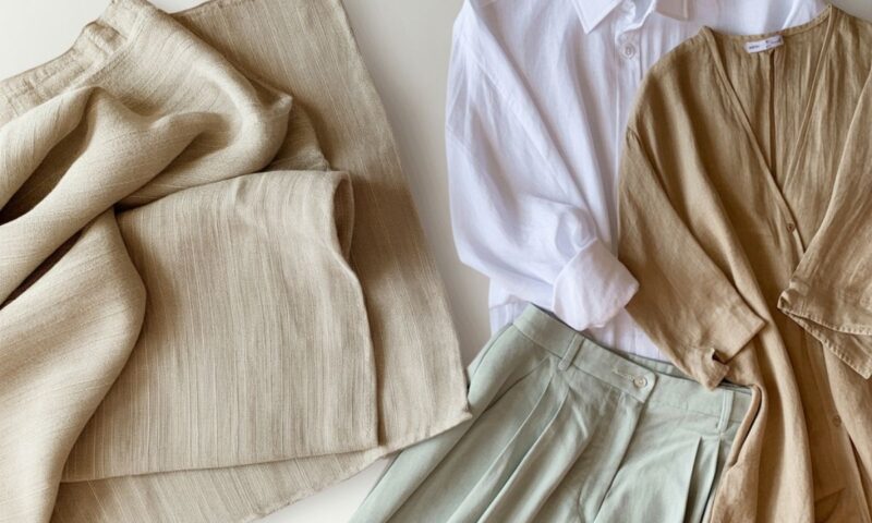 prikaz odeće od lana i materijala od lana