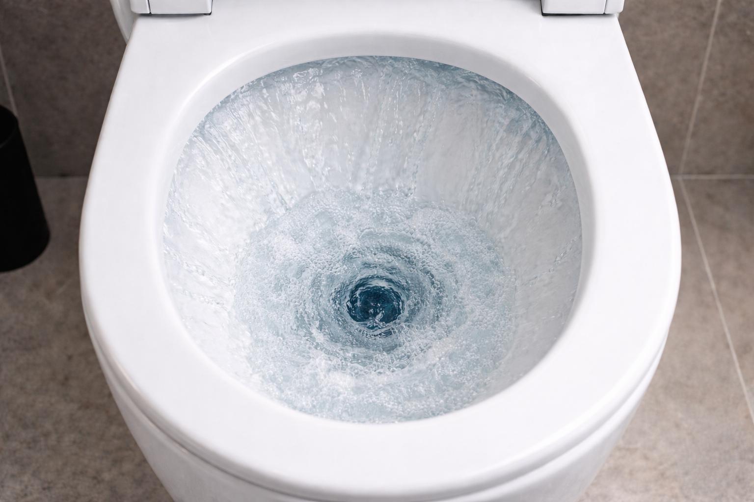 Voda koja otice u rimless wc solji