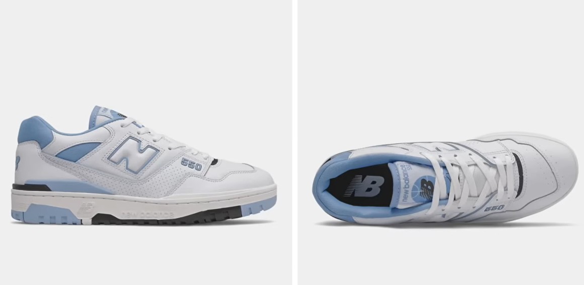 New Balance 550 patike bele